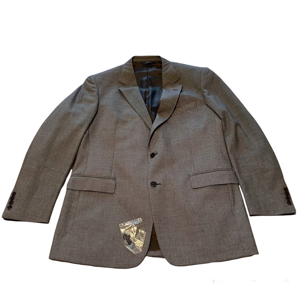 Brooks Brothers men’s two button blazer jacket wool coat 42L suit jacket - Picture 4 of 14